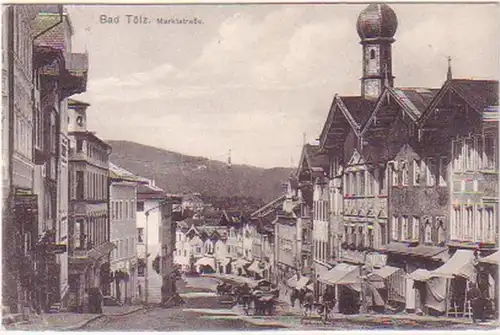 28959 Ak Bad Tölz Marktstraße vers 1930