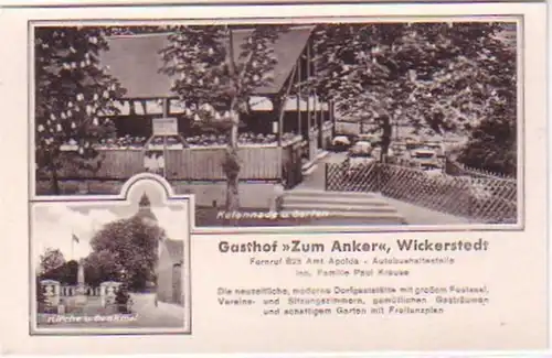 28949 Ak Wickerstedt Gasthof "Zum Anker" um 1940