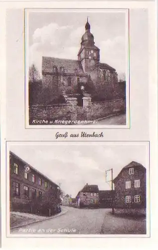28944 Multi-image Ak salutation de Utenbach école etc. vers 1940