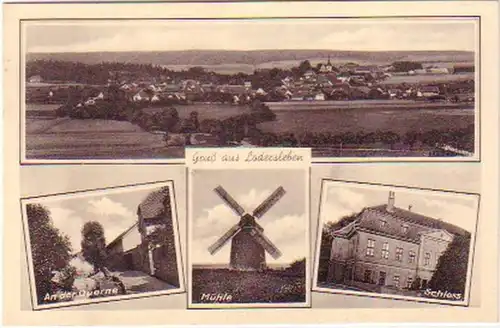 28928 Salutation multi-images Ak de Lodersleben vers 1940