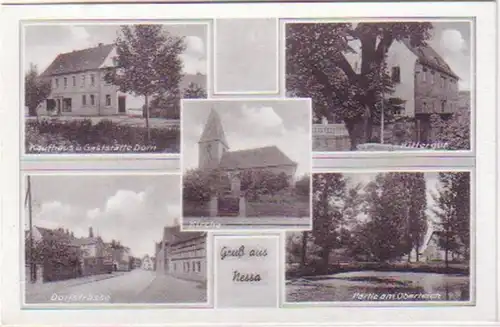 28924 Mehrbild Ak Gruß aus Nessa Kaufhaus usw. um 1940