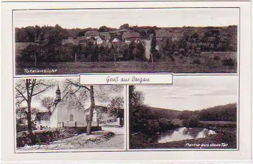 28920 Multi-image Ak Salutation de l'église de Borgau, etc. vers 1940