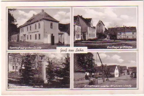28913 Mehrbild Ak Gruß aus Leiha Gasthof usw. um 1940