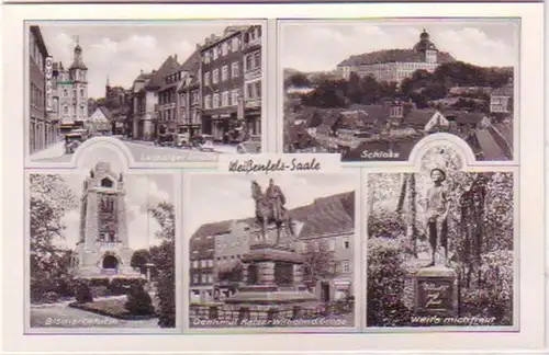 28903 Mehrbild Ak Weißenfels Leipziger Straße usw. 1940