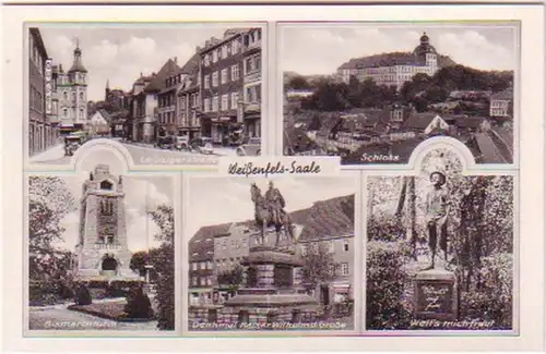 28904 Mehrbild Ak Weißenfels Leipziger Straße usw. 1940