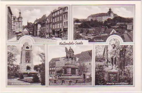 28902 Mehrbild Ak Weißenfels Leipziger Straße usw. 1940