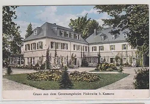 28890 Ak Gruß aus dem Genesungsheim Piskowitz 1930