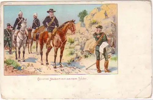 28883 Ak General Joubert mit seinem Stabe um 1900