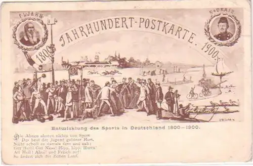 28874 Ak Entwicklung des Sports in Deutschland 1900
