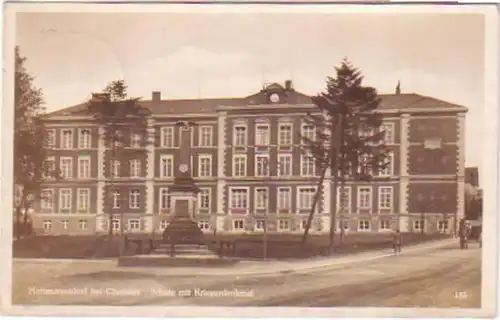 28859 Ak Hartmannsdorf b. Chemnitz Schule um 1940