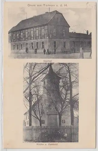 28692 Ak Gruß aus Tornau v.d.H. Gasthof usw. 1928