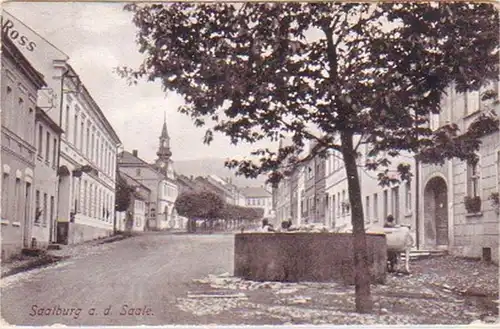 28664 Ak Saalburg a.d. Saale Straßenansicht 1929