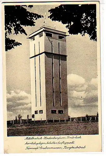 28629 Ak Mittelbexbach Saarland Hindenburg Turm 1934