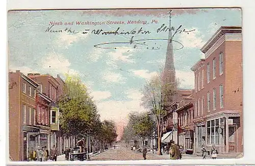 28630 Ak Reading Pa. Ninth and Washington Streets 1910