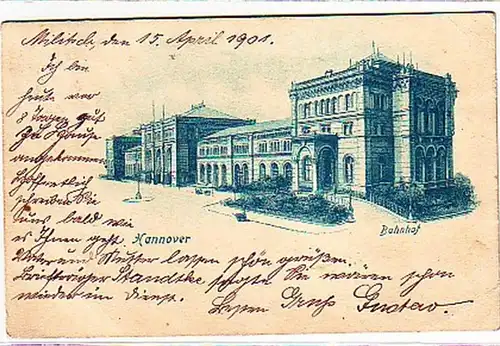 28622 Ak Hannover Bahnhof 1901