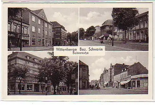 28598 Ak Wittenberge Bez. Schwerin Bahnstraße um 1950