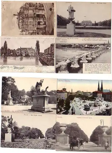 28520/8 Ak Dresden Postplatz usw. um 1910