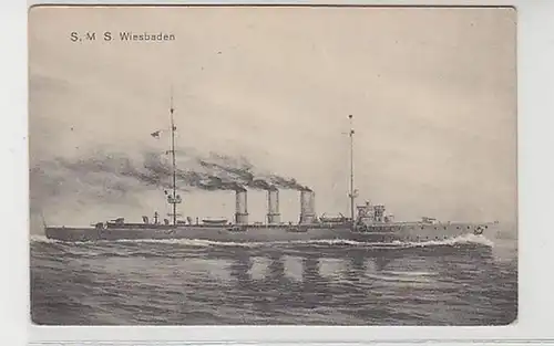 28503 Ak navire de guerre S.M.S. Wiesbaden 1916