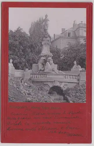 28496 Ak Stuttgart Herzog Eugen Brunnen 1902