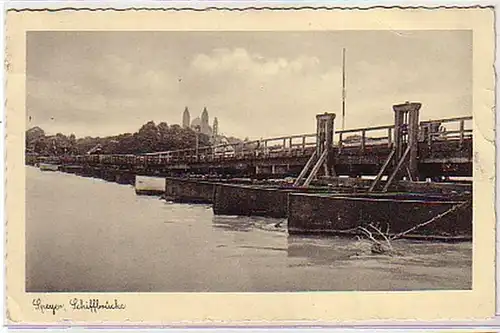 28483 Ak Speyer Schiffbrücke 1936