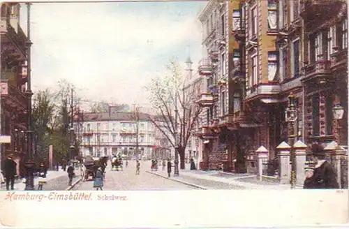 28481 Ak Hamburg Elmsbüttel Schulweg um 1900