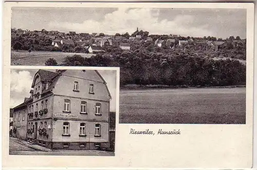 28471 Ak Riesweiler Hunsrück Gasthaus zum Soonwald um 1930