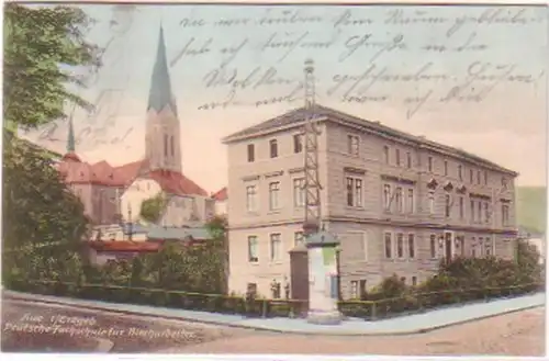 28470 Ak Aue Deutsche Fachschule für Blecharbeiter 1908