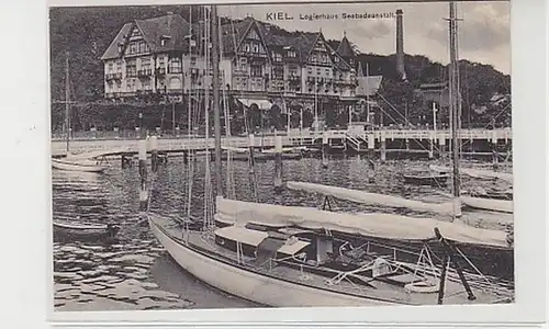 28464 Feldpost Ak Kiel Logierhaus Seebadeanstalt 1915