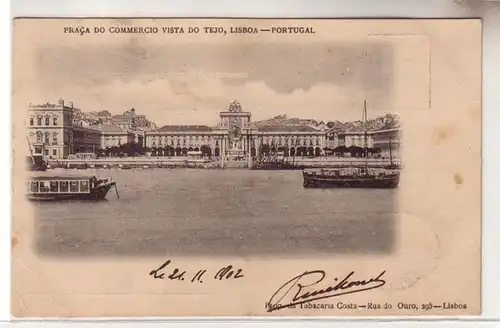 28439 Ak Lisboa Lisbonne Portugal Praga do Commercio Vista do Tejo 1902