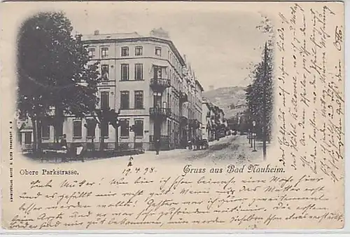 28436 Ak salutation de Bad Nauheim supérieure parking 1898