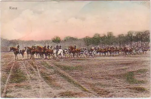 28378 Ak Riesa Militärkolonne 1906