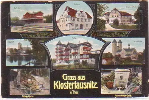 28375 Mehrbild Ak Gruß aus Klosterlausnitz in Thür.1911