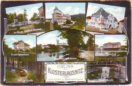 28371 Mehrbild Ak Gruß aus Klosterlausnitz in Thür.1913