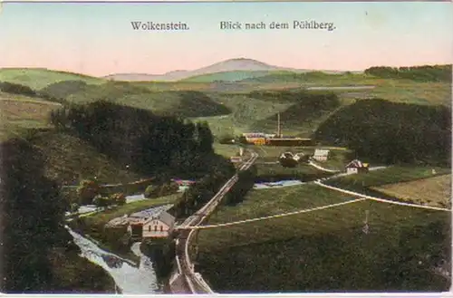 28368 Ak Wolkenstein Blick nach dem Pöhlberg 1908