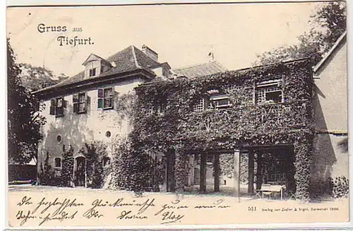 28352 Ak Gruß aus Tiefurt 1899