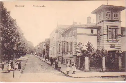 28331 Ak Güstrow Bleicherstraße um 1910