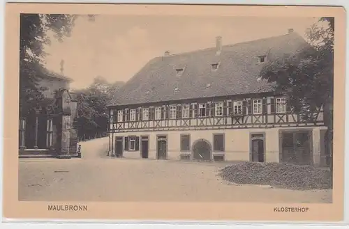28278 Ak Maulbronn Klosterhof um 1930