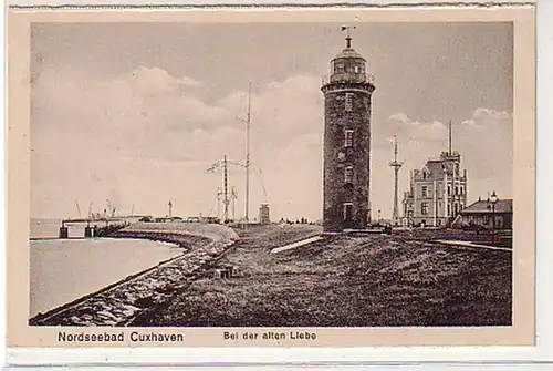 28266 Ak Nordseebad Cuxhaven Bei der alten Liebe um1930