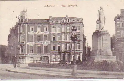 28257 Feldpost Ak Namur Place Leopold Belgique 1916