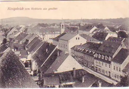 28209 Ak Königsbrück vom Kirchturm aus gesehen 1911