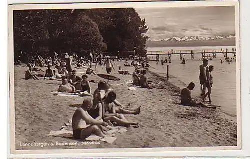 28201 Ak Langenargen a. Bodensee Strandbad um 1935