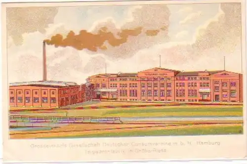28195 Ak Litho Teigwarenfabrik in Gröba Riesa um 1920