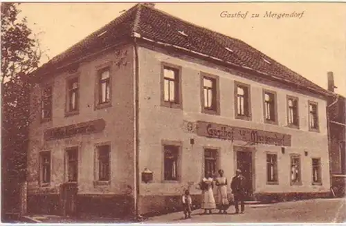 28127 Feldpost Ak Gasthof zu Mergendorf 1918
