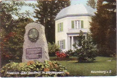 28120 Ak Naumburg a.S. Friedrich Jahn Monument 1910