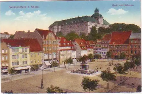 28093 Ak Weissenfels a. Sale Markt et château vers 1920