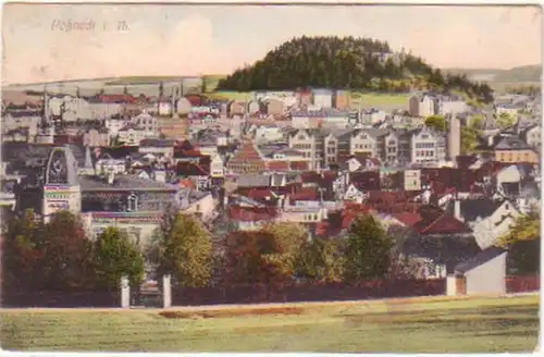 28090 Ak Pössneck in Thüringen Totalansicht 1910