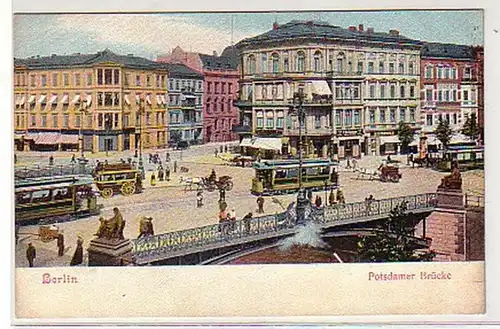 28068 Ak Berlin Potsdamer Pont avec trafic vers 1910