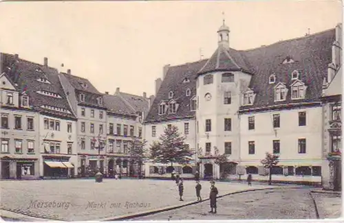 28062 Ak Merseburg Marché avec hôtel de ville 1909