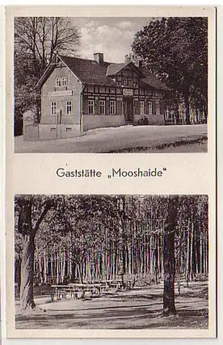 28044 Ak Gaststätte Mooshaide Kühnhaide b Grünhain 1958