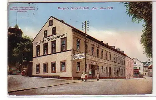 28039 Ak Schöneck Berger's Gastwirtschaft 1914